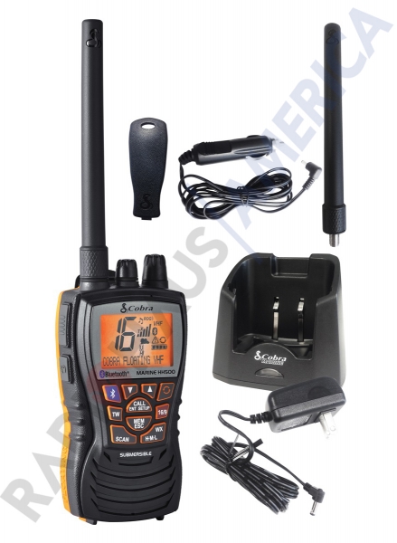 MR-HH500FLTBT - Rdio VHF de 6 Watt Flutuante com Bluetooth e Rewind-Say-Again