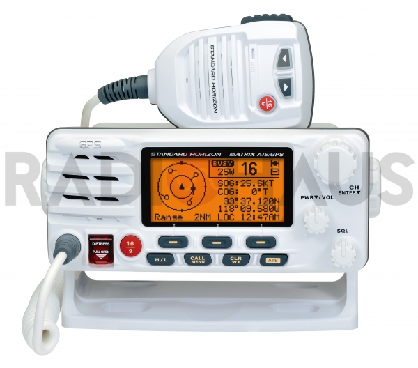 GX-2200 Transceptor VHF Martimo Fixo/Mvel com Receptor AIS/GPS (Branco)