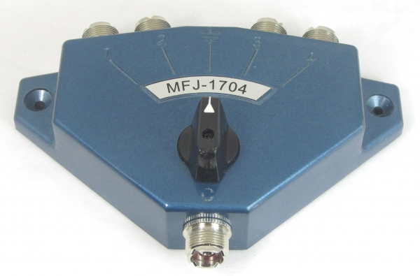 MFJ-1704 Chave Coaxial para 4 Antenas - MFJ