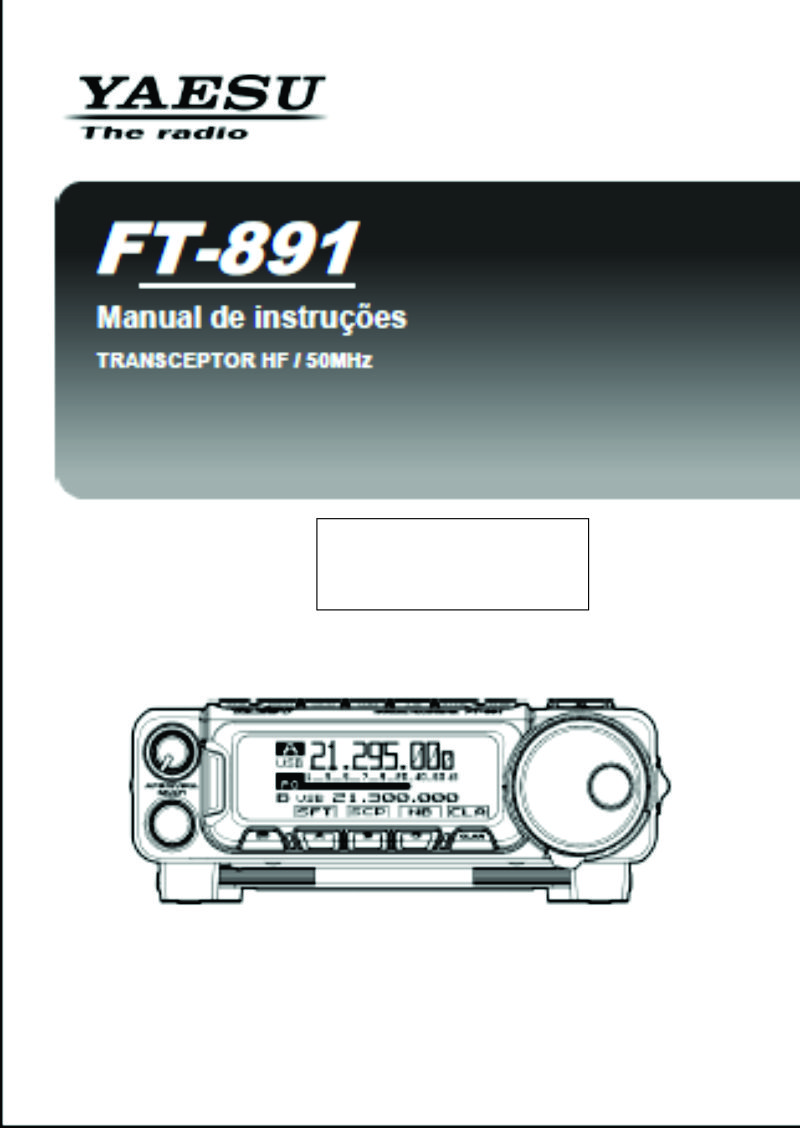 Manual Operação Yaesu FT891 em Português RADIOHAUS