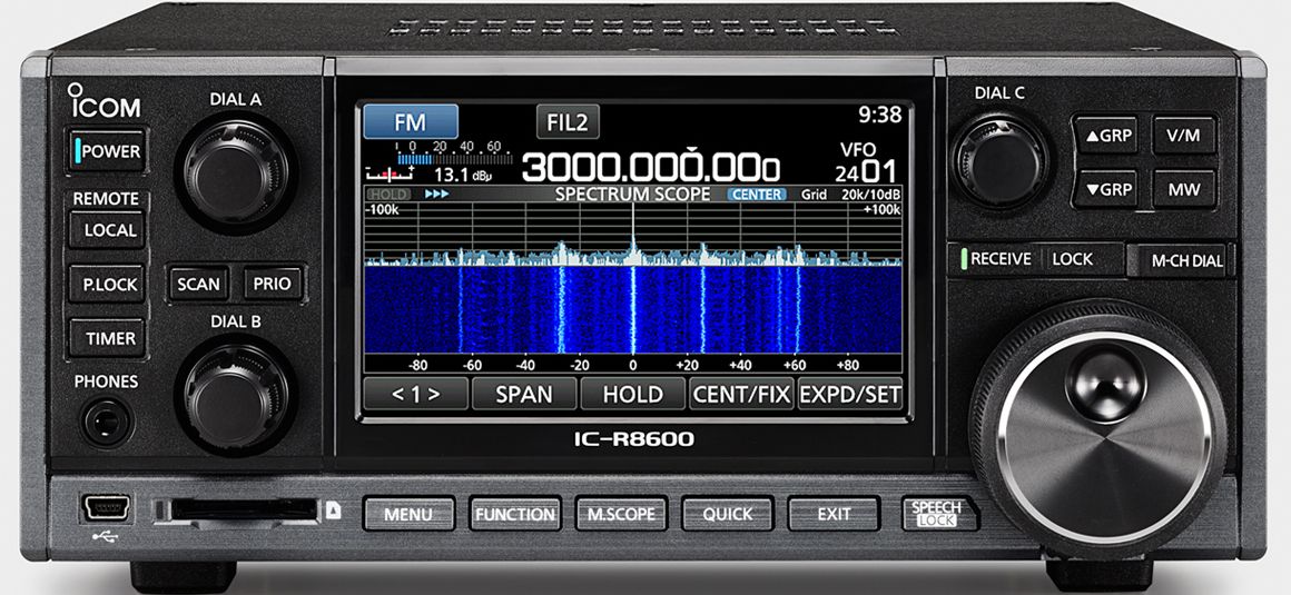 Ricevitore scanner Icom IC R8600 da 10khz a 3 ghz