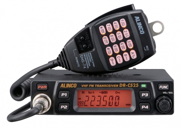 DR-CS25T Transceptor Mvel FM faixa de 1,25m / 222 MHz Alinco