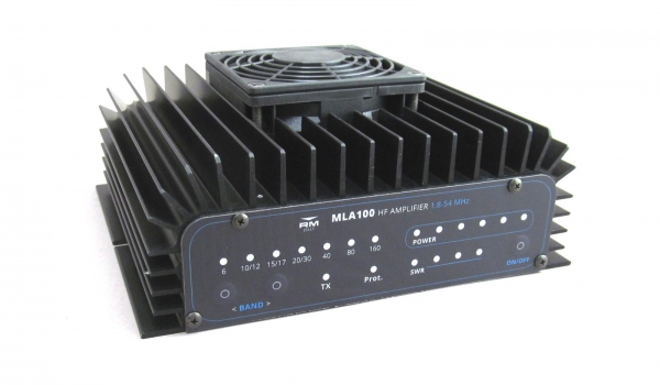 MLA-100V Amplificador 1,8-54MHz (160 a 6m) 100W com Ventilao RM Italy