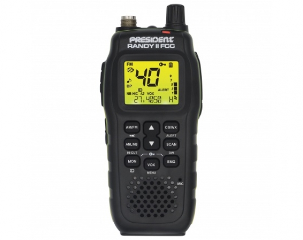 Randy FCC Rdio PX de mo (porttil) 40 canais Com VOX e Display Colorido