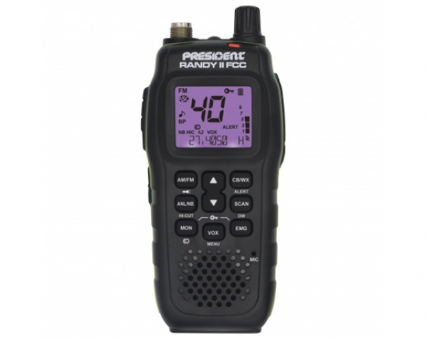 Randy FCC Rdio PX de mo (porttil) 40 canais Com VOX e Display Colorido