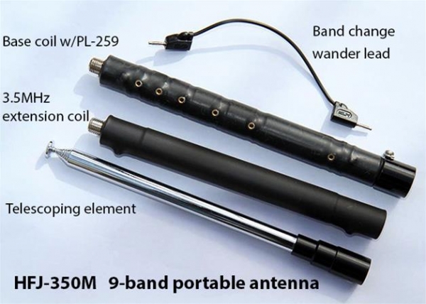 HFJ-350M Toy Box Comet Antena Porttil 10 Bandas para HF