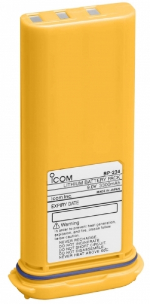 BP-234 Bateria 9,0V x 3300mAh de Lithium no recarregvel ICOM