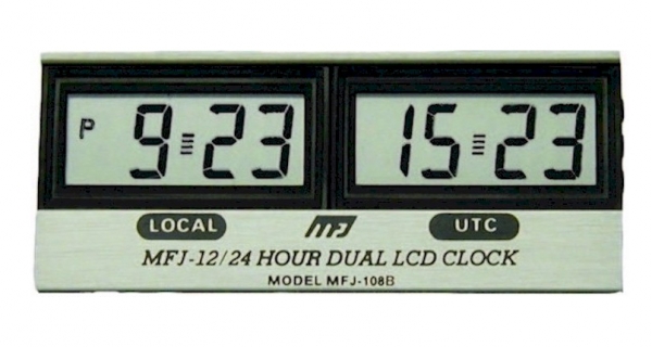 MFJ-108B Relgio LCD 12/24 horas