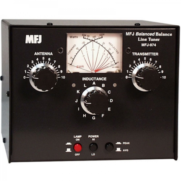 MFJ-974B Acoplador linha balanceada,80 a 10 m,300 W