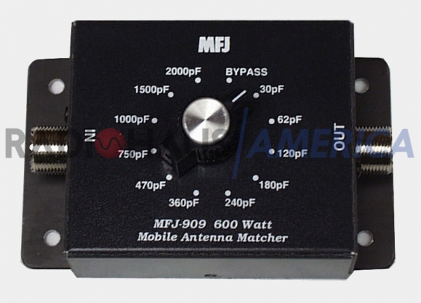 MFJ-909 Mvel imp. matcher, tipo capacitor, 10-80M, 600W