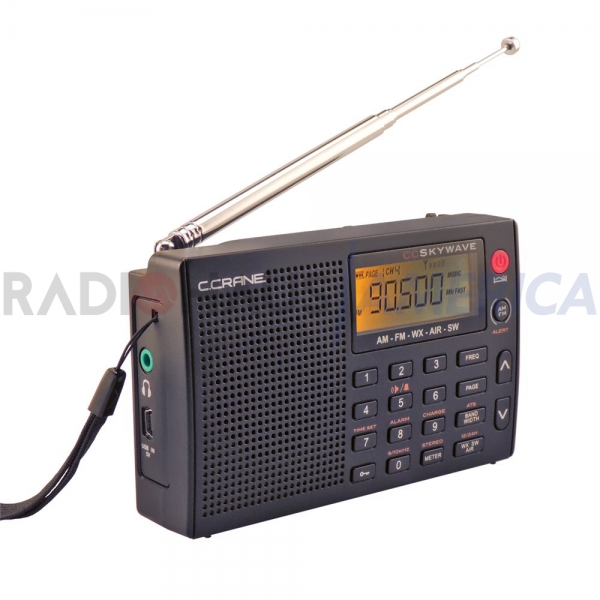 CC Skywave Radio receptor com AM, FM, Ondas Curtas #SKWV