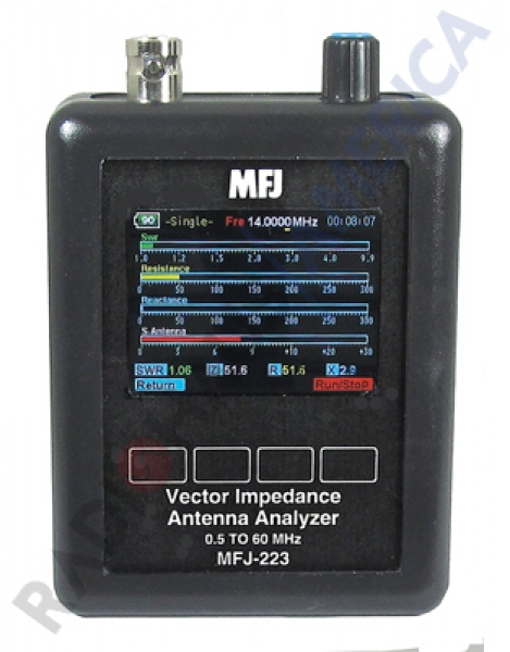 MFJ-223 Analisador de Antenas com Display Colorido, 1-60MHz