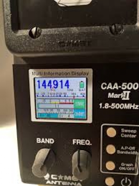 CAA-500 MARK II - Analisador de Antenas de 1,8 a 500 MHz