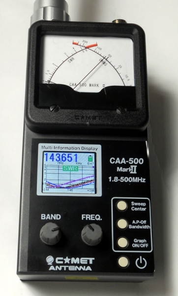 CAA-500 MARK II - Analisador de Antenas de 1,8 a 500 MHz