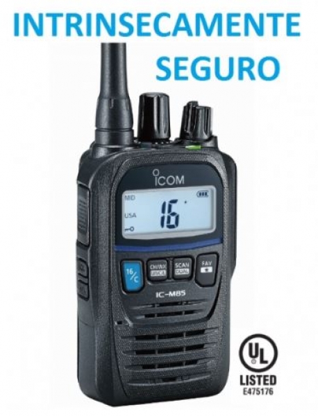IC-M85IS Rdio Martimo Porttil VHF Compacto INTRNSECO. ICOM