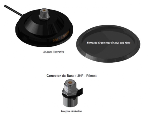 SL-MAG 614060 Base Magntica para Antena 